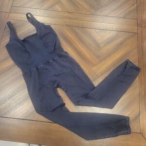 Free People Good Karma Washed Black Onesie M/L